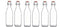 Seacoast Clear Glass Bottle with Swing Top Stopper, 33.75 Oz Round Pack of 4