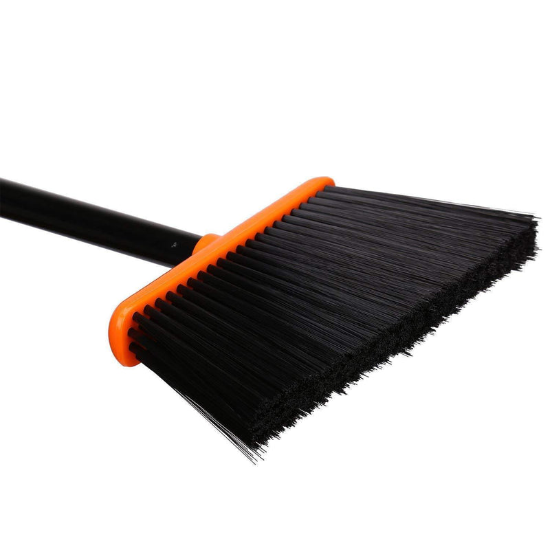 TreeLen Angle Broom and Dustpan, Dust Pan Snaps On Broom Handles - Orange