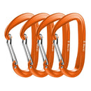 B-Mardi Ultra Sturdy Carabiner Clips,4 Pack, Certified 12KN (2697 lbs) Heavy Duty Caribeaners for Hammocks, Camping,Hiking, Swing, Locking Dog Leash and Harness, Outdoor,Hiking & Utility