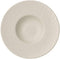 Villeroy & Boch Manufacture Rock Blanc Pasta Plate, Structured Crockery Porcelain, White, 29 cm