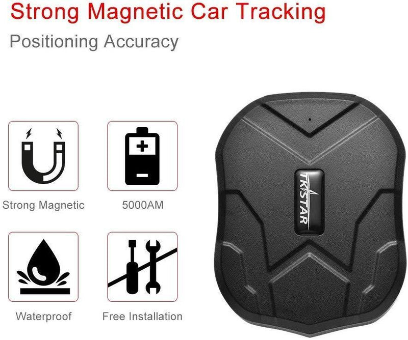 GPS Tracker Long Standby Car Locator GPS Tracker Free App Strong Magnet for Vehicle GPS Tracking Real Time Tracking Device Anti Lost Geo Fence Car Tracker for Cars SUV Motorcycles Trucks Vehicles