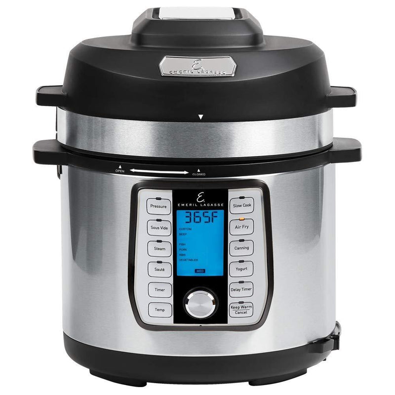 Emeril Everyday Pressure Cooker, 6 QT With Accessory Pack, CLEAR