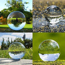 Clear Crystal Ball - 3.15 inch (80mm) Art Decor Crystal Prop Sphere for Photography/Wedding/Home/Decoration -K9 Crystal Suncatchers Ball with Velvet Storage Bags and Gift Box