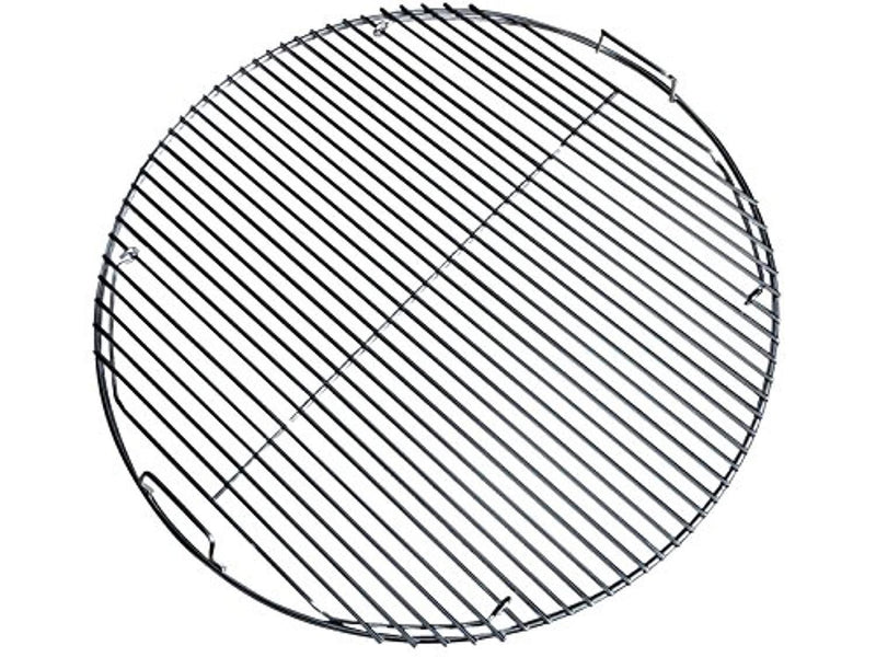 Kettle Kommander 22.5 Inch 304 Stainless Steel 4.5 mm Hinged Grilling/Cooking Replacement Grate - for use in 22" Weber Charcoal Grills - Stronger Design