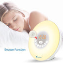 Sunrise Alarm Clock for Heavy Sleepers, Vansky Wake Up Light Digital Clock Multi-Colorful Night Light Bedside Lamp with Snooze Function, 6 Nature Sounds, FM Radio, Brightness Adjustable
