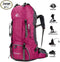 60L Waterproof Lightweight Hiking Backpack with Rain Cover,Outdoor Sport Travel Daypack for Climbing Camping Touring