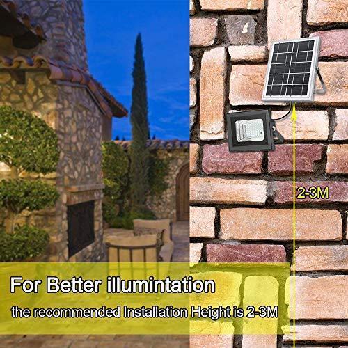 Solar Flood Lights Outdoor,Simex 5W 54LEDs IP65 Auto Turn On/Off Solar Powered Security floodlights for Backyard Garden Driveway Pool Area