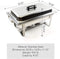 ALPHA LIVING 70012 2 Pack 8QT Chafing Dish High Grade Stainless Steel Chafer Complete Set, One Pack, white