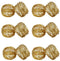 Godinger Gold Round Mesh Napkin Rings - Set of 12