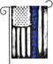 HOME DEPUTY Thin Blue Line Deputy Sheriff Garden Flag House Banner for Party Yard Home Outdoor Decor