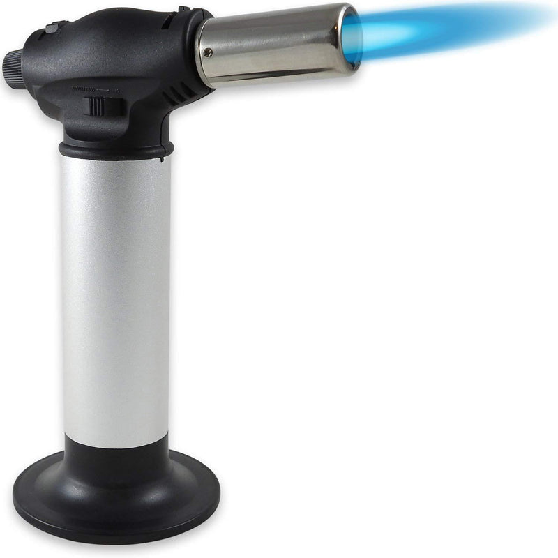 EverChef Premier Culinary Kitchen Torch - Chef Recommended - Professional Grade with Safety Features - Refillable Butane Blow Torch - Great for Crème Brulee, Pastries and Other Delicious Dishes