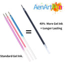 Gel Pens 30 Colors Gel Marker Set Colored Pen with 40% More Ink for Adult Coloring Books Drawing Doodling Crafts Scrapbooks Bullet Journaling by Aen Art