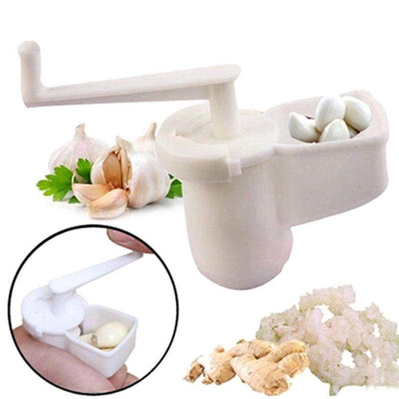 Kemilove Multifunctional Garlic Ginger Crusher Grinder Press Rotate Kitchen Gadget Tools (Small)