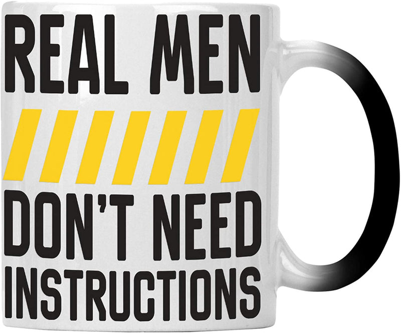 Real Men Don't Need Instructions Colour Changing 11oz Mug hh427w