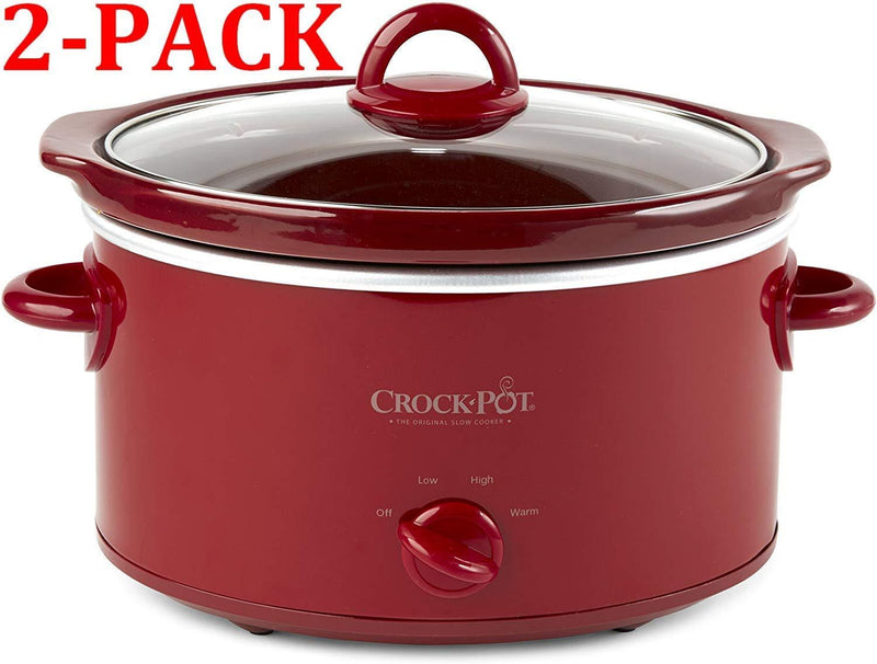 Crockpot Red SCV401-TR 4-Quart Manual Slow Cooker