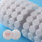 Sticky Back Coins Clear Dots Hook and Loop Self Adhesive Dot Tapes 3/4" Diameter 1000pcs(500 Pair) - White