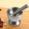 Mortar and Pestle Sets, CUGLB 18/8 Stainless Steel Mortar and Pestle Bowls Pill Crusher Food Safe & BPA Free Molcajete Bowl