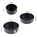 Springform Cake Pan 3 Pieces/Set,Alotpower 4 Inch 7 Inch 9 Inch Non-Stick Leakproof Round Cake Pan with Removable Bottom Cake Pan