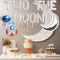 HEETON Two the Moon Balloons, 2 the Moon Space Birthday Party Banner, Galaxy Astronaut Space Man Robot UFO Theme baby 2nd Birthday Party Supplies Decoration