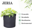 JERIA 12-Pack 1 Gallon, Vegetable/Flower/Plant Grow Bags, Aeration Fabric Pots with Handles (Black), Come with 12 Pcs Plant Labels