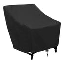 Patio Chairs Covers Outdoor Chair Cover Waterproof and Durable Fabric Premium Stackable Chairs Cover Outdoor Furniture Cover Black Thick Oxford Cloth (L31 x D39 x H31 inch, 2 Pack)