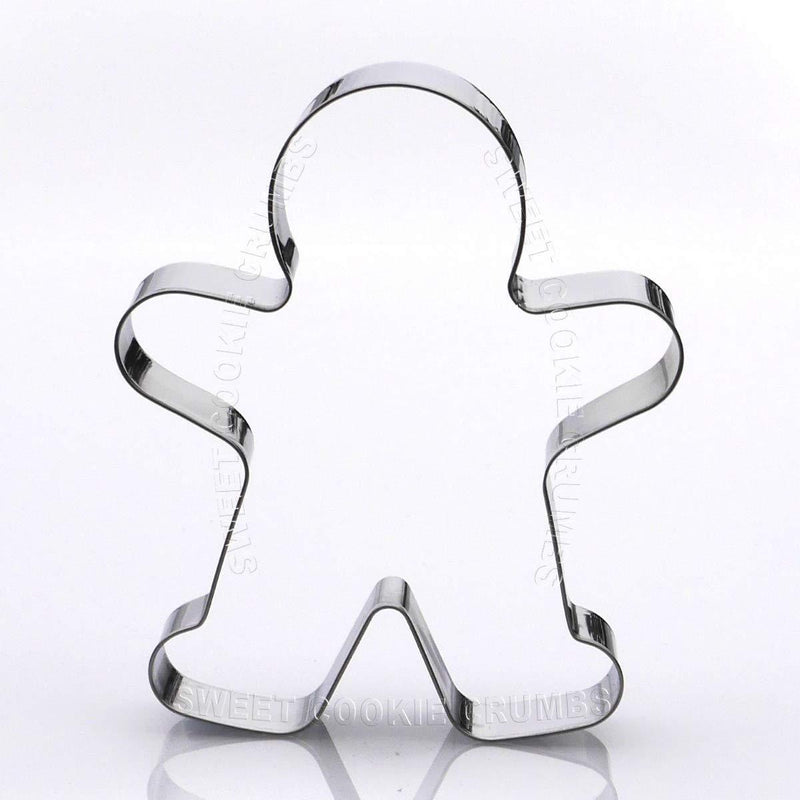 5.8" Large Gingerbread Man Cookie Cutter - Stainless Steel