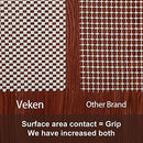 Veken Non-Slip Area Rug Pad Gripper 8 x 10 Ft Extra Thick Pad for Any Hard Surface Floors, Keep Your Rugs Safe and in Place