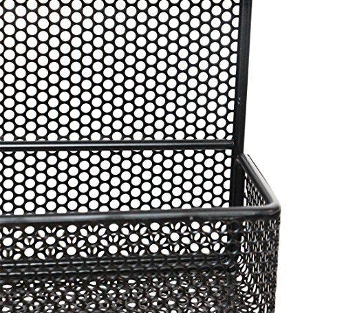 TQVAI 5 Tier Wall Mount Spice Rack Organizer Kitchen Spice Storage Shelf - Made of Sturdy Punching Net, White