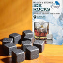 Whiskey Stones drink accessories Reusable Ice Cubes Whiskey or all drinks Whiskey Rocks Set of 9 Soapstone stones whiskey gifts Whiskey Rocks-Long lasting w/velvet bag bar accessories sipping stones