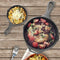 Pre-Seasoned Cast Iron Skillet 2 Piece Set (12.5 inch & 8 inch Pans) Best Heavy Duty Professional Restaurant Chef Quality Pre Seasoned Pan Cookware Set - Great For Frying, Saute, Cooking Pizza & More