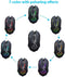 Wireless Gaming Mouse Up to 10000 DPI, UHURU Rechargeable USB Mouse with 6 Buttons 7 Changeable LED Color Ergonomic Programmable MMO RPG for PC Computer Laptop Gaming Players