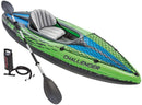 Intex Challenger K1 Kayak, 1-Person Inflatable Kayak Set with Aluminum Oars and High Output Air Pump