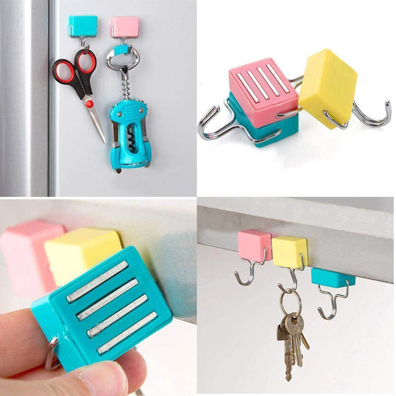 Strong Creative Home Refrigerator Magnetic Hooks Key Holder Magnet Holder Hook