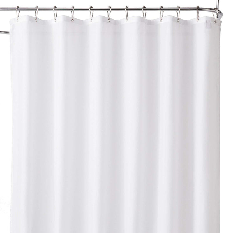 TreeLen Hotel Collection Shower Curtain Liner, Eco-Friendly PEVA Plastic 10Gauge 72" x 72" Shower Curtain Liner with Magnets, Weighted,Waterproof, White