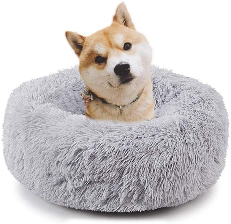 Nest 9 Warm Soft Pet Calming Bed, Plush Round Cute Nest Comfortable Sleeping for Puppy Dog Kitty Cat