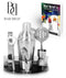 Premium 7 Piece Cocktail Making Set & Bar Shaker Kit by Bar Brat ™ / Free 130 Cocktail Recipe (ebook) Included/Pre-Built Stainless Steel Stand For All Your Bar Pieces