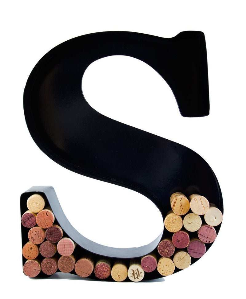 Wine Cork Holder - Metal Monogram Letter (M) by Will's