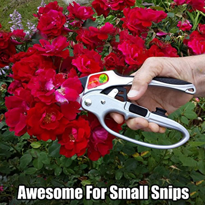 The Gardener's Friend Pruners, Ratchet Pruning Shears, Garden Tool, For Weak Hands, Gardening Gift For Any Occasion, Anvil Style