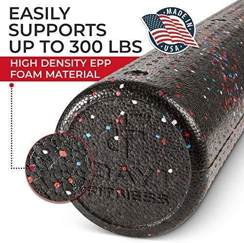 High Density Muscle Foam Rollers by Day 1 Fitness – 4 SIZE OPTIONS and 7 COLORS TO CHOOSE FROM - Sports Massage Rollers for Stretching, Physical Therapy, Deep Tissue and Myofascial Release -Exercise