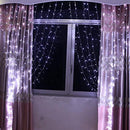 Neretva Window Curtain Icicle Lights, 306 LEDs Twinkle String Fairy Lights, 9.8x9.8ft, 8 Modes Linkable,LED String Lights for Christmas Party Wedding Patio Lawn Garden Decorative Lights (White)