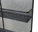 TQVAI 5 Tier Wall Mount Spice Rack Organizer Kitchen Spice Storage Shelf - Made of Sturdy Punching Net, White