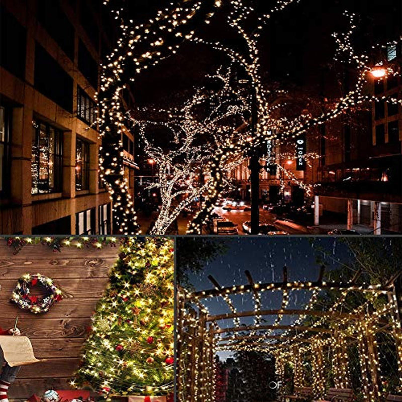 LightsEtc 200 Fairy String Lights Battery Operated Waterproof Twinkle Led String Lights Remote Control Timer 8 Modes 66ft Copper Wire Firefly Lights Halloween Thanksgiving Christmas Decor Warm White
