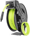 Flexzilla Open Face Retractable Air Hose Reel, 3/8 in. x 50 ft., Heavy Duty, Lightweight, Hybrid, ZillaGreen - L8611FZ