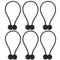 HUYIJJH Curtain Tiebacks Magnetic, Drape Holders Holdbacks Decorative Weave Rope Clips Window Sheer Blackout Panels Home Office, Beige (Pack of 6) by NZQXJXZ