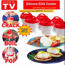 Perfect Egg Cooker, Egglettes, Hard Boiled Egg maker, Without The Shell, Nonstick Silicone, Egg Poachers, Free Avocado Knife, Quick Easy 6 Pack cups, BPA Free by EC Products