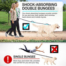 [Strong] Dog Leash with Bonus Free Waste Bag Dispenser – Thick Padded Dual Handles, Includes Poop Bags & 100% Nylon (6ft. Long) – Comfortable Grip – Ideal for Large, Medium and Small Dogs