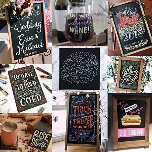 VersaChalk A Frame Sidewalk Chalkboard Sign with Rustic Wood Frame and Non Porous Magnetic Blackboard Surface Compatible - 24 x 42 Inches