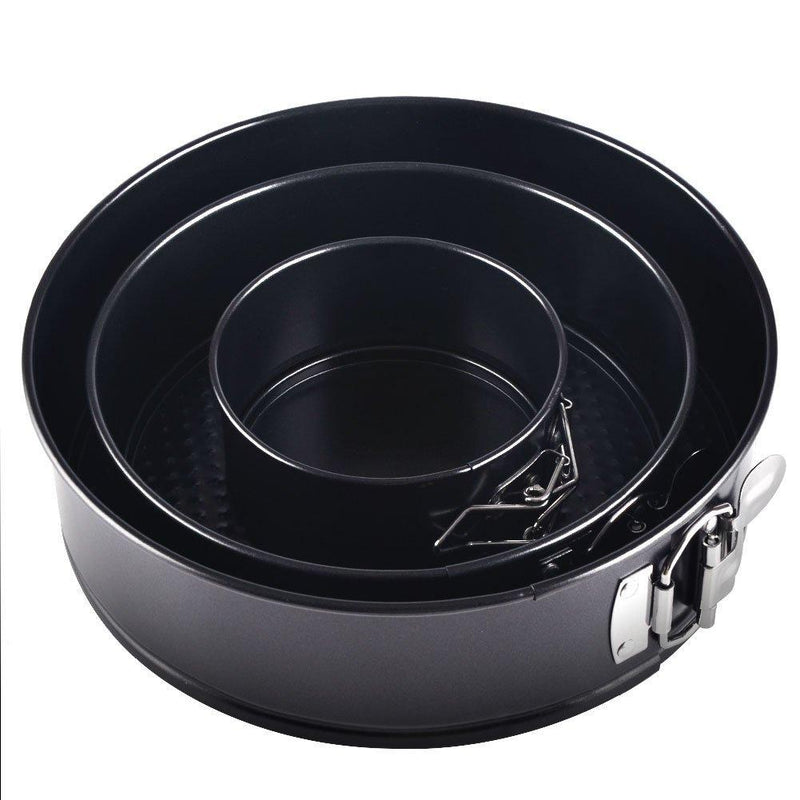 Springform Cake Pan 3 Pieces/Set,Alotpower 4 Inch 7 Inch 9 Inch Non-Stick Leakproof Round Cake Pan with Removable Bottom Cake Pan