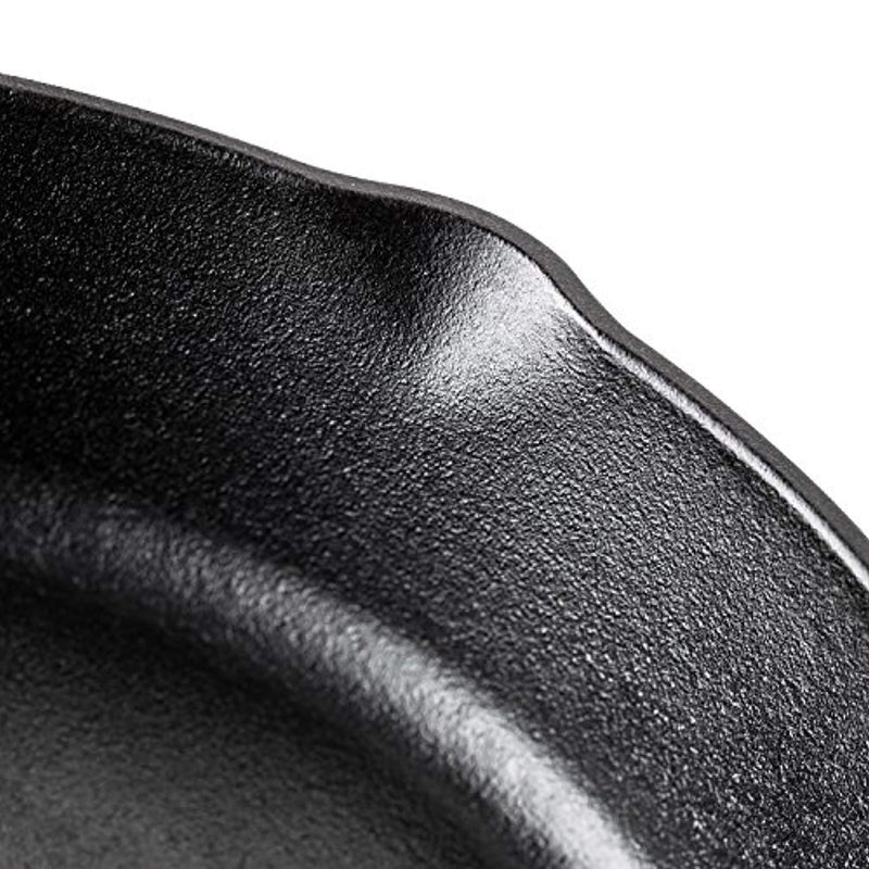 Simple Chef Cast Iron Skillet 3-Piece Set - Best Heavy-Duty Professional Restaurant Chef Quality Pre-Seasoned Pan Cookware Set - 10", 8", 6" Pans - Great For Frying, Saute, Cooking, Pizza & More,Black