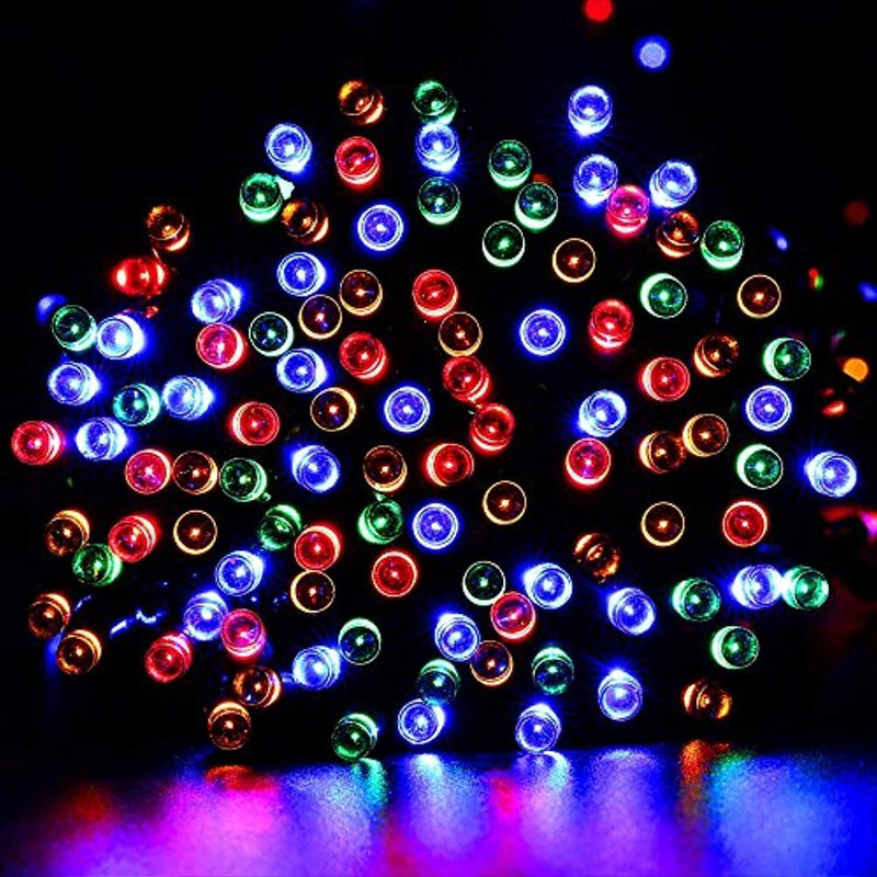 Qedertek 200 LED Christmas Solar/Battery Powered String Lights (Multicolor), 1PACK